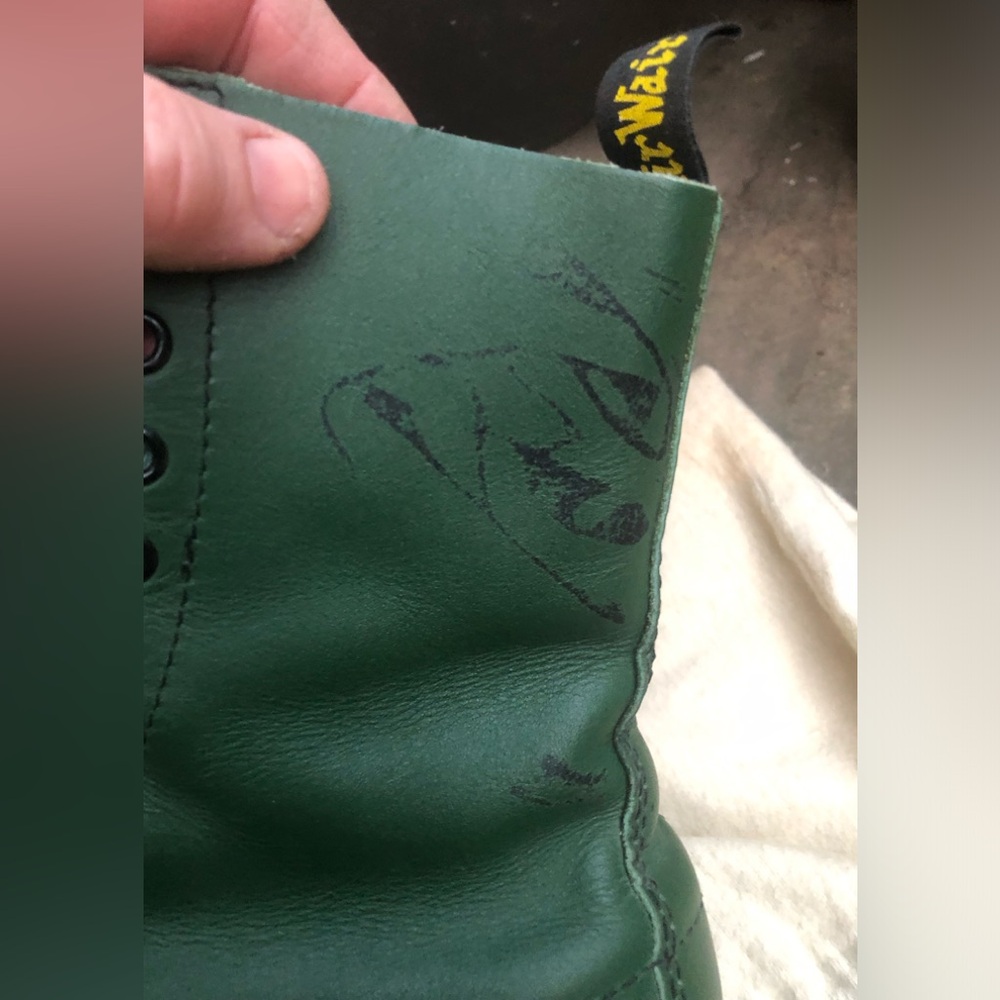 💯 🤩OG *MADE IN ENGLAND* GREEN ANKLE DOC MARTEN BOOTS!😍🌟 - Picture 5 of 15